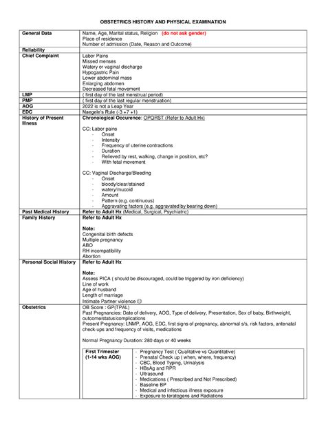 midas medical abbreviation ob|OB History and PE .